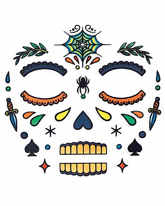 Djeco Face Tattoo - Mexican Skull, Calaveras Tattoos