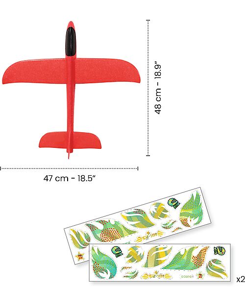 Djeco Fire Plane Play Set - It Can Fly up to 75 Metres Outdoor Games and Toys_