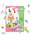 Djeco Flowers Girls Stamp Set - 14 Images and 4 Colors Stickers & Stamps Sets