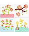 Djeco Flowers Stamp Set - 3 Inks and 7 Stamps - 3+ Stickers & Stamps Sets