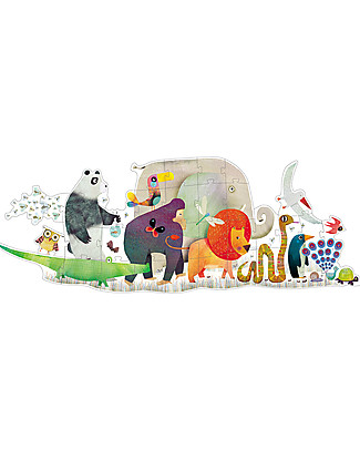 Djeco Giant Puzzle: Animal Parade - 36 pieces Board Games