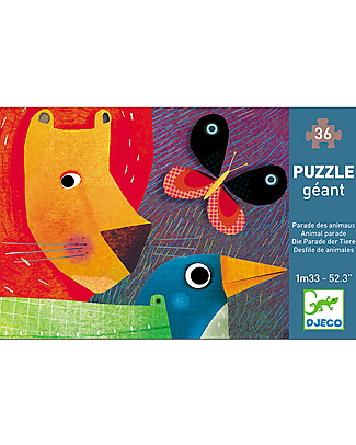 Djeco Giant Puzzle: Animal Parade - 36 pieces Board Games