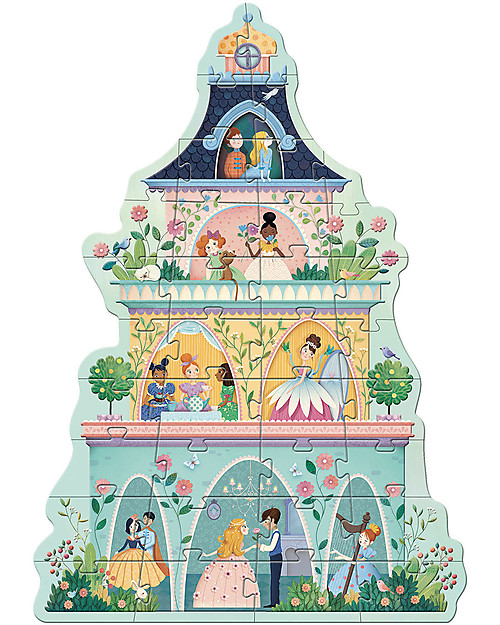Djeco Giant Puzzle: Princess Tower - 36 pieces Puzzles