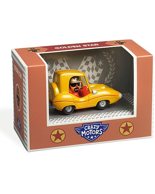 Djeco Gold Machine - Golden Star - Crazy motors - in Metal Wooden Toy Cars, Trains & Trucks