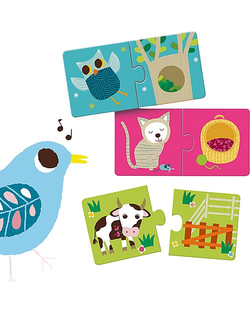 Djeco Habitat Duo Puzzle - 10 puzzles - 2+ years Puzzles