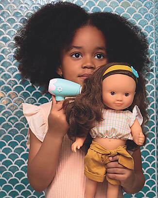 Djeco Hairdressing Set for Creative Play - with FSC® Certified Wood Dolls Accessories