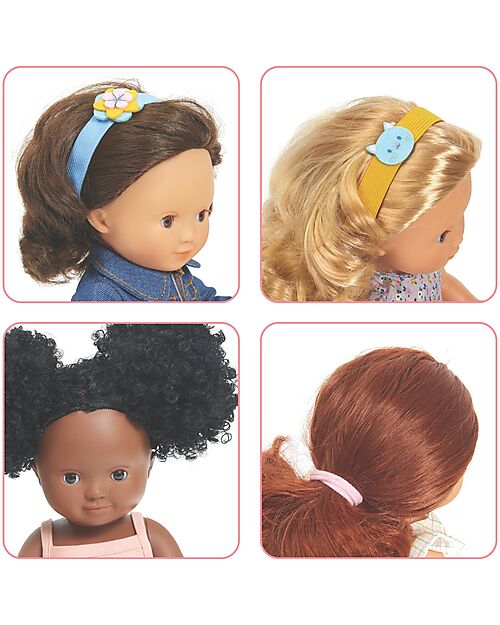 Djeco Hairdressing Set for Creative Play - with FSC® Certified Wood Dolls Accessories