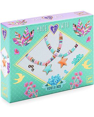 Djeco Heishi Star Box - with Charms and Beads to Create Bracelets Art & Craft Kits