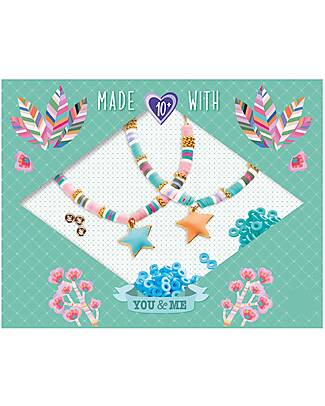 Djeco Heishi Star Box - with Charms and Beads to Create Bracelets Art & Craft Kits