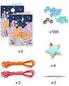 Djeco Heishi Star Box - with Charms and Beads to Create Bracelets Art & Craft Kits