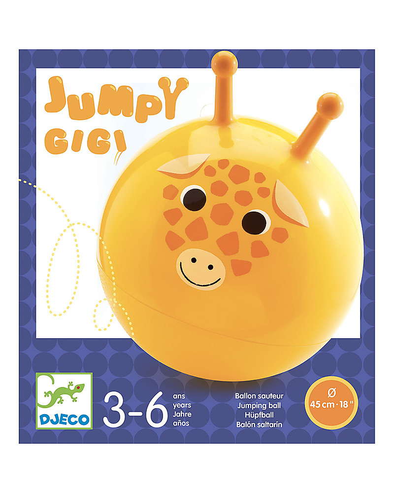 Djeco Hopping Ball Jumpy Gigi 3 Years Unisex Bambini