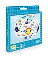 Djeco Inflatable Ball - with Fish - Diameter 35 cm - Perfect for the Beach Beach Toys