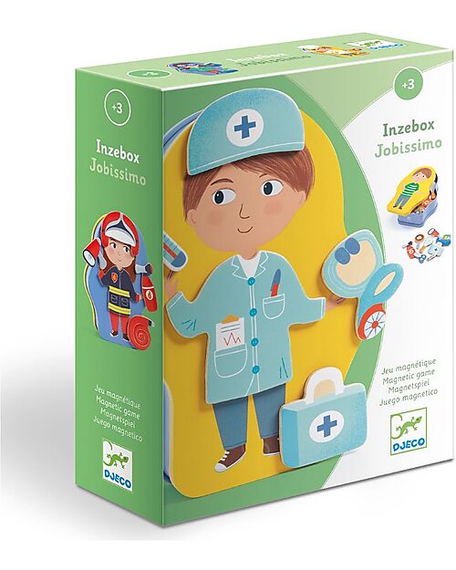 Djeco Jobbissimo - Magnetic Jobs Game - Stimulates Creativity! Magnetic Games