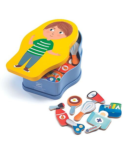 Djeco Jobbissimo - Magnetic Jobs Game - Stimulates Creativity! Magnetic Games