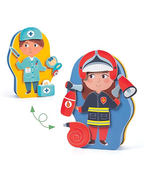 Djeco Jobbissimo - Magnetic Jobs Game - Stimulates Creativity! Magnetic Games