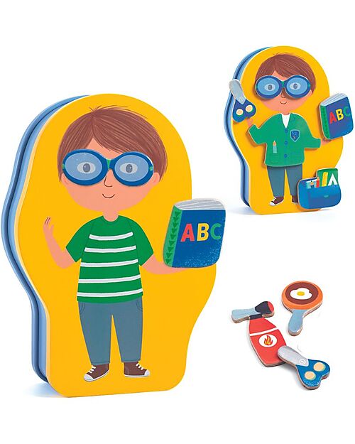 Djeco Jobbissimo - Magnetic Jobs Game - Stimulates Creativity! Magnetic Games