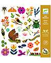 Djeco Kit of 160 Stickers - Garden Theme - from 4 to 7 years Stickers & Stamps Sets
