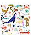 Djeco Kit of 160 Stickers - Ocean Theme - from 4 to 7 years Stickers & Stamps Sets
