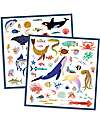 Djeco Kit of 160 Stickers - Ocean Theme - from 4 to 7 years Stickers & Stamps Sets