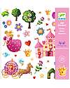 Djeco Kit of 160 Stickers - Princess Margherita theme - from 4 to 7 years Stickers & Stamps Sets