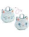 Djeco Kitty Handbag with Phone, Keys, and Watch - From 18 Months Makeup Bags and Pouches