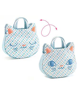 Djeco Kitty Handbag with Phone, Keys, and Watch - From 18 Months Makeup Bags and Pouches