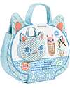Djeco Kitty Handbag with Phone, Keys, and Watch - From 18 Months Makeup Bags and Pouches