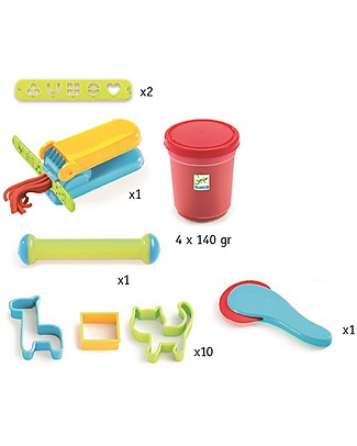 Djeco Little Clay Starter Kit, Classical Colouring Activities