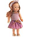 Djeco Lovely Josephine' Doll with Styleable Hair, Clothes, and Accessories - 32 cm Dolls