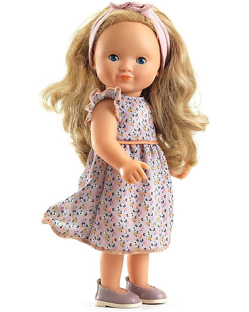 Djeco Lovely Marie' Doll with Styleable Hair, Clothes, and Accessories - 32 cm Dolls
