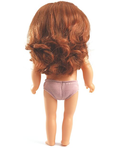 Djeco Lovely Sphie' Doll with Styleable Hair, Clothes, and Accessories - 32 cm Dolls