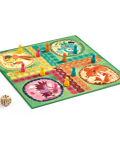 Djeco Ludo Classic Game - Move the Playing Pieces Board Games