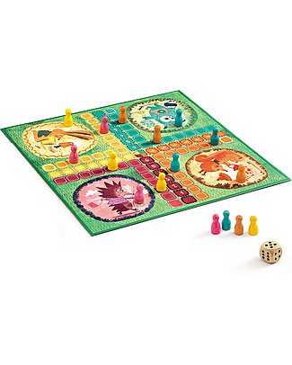 Djeco Ludo Classic Game - Move the Playing Pieces Board Games