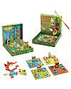 Djeco Ludo Game - Includes Memory + Fishing + Lotto + Roll-and-Move Memory Games