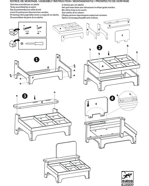 Djeco Léa & Milo Little Market - Certified Wood - Ages 4 Pretend Play