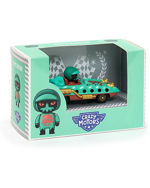 Djeco Macchinina Abys Engine - Crazy Motors - in Metallo Wooden Toy Cars, Trains & Trucks