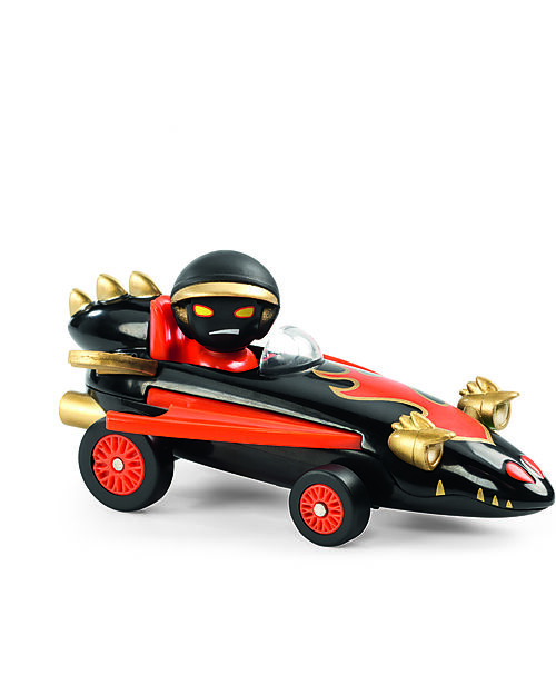 Djeco Macchinina Dragon Fire - Crazy Motors - in Metallo Wooden Toy Cars, Trains & Trucks