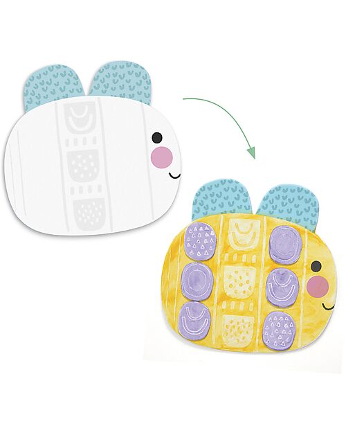 Djeco Magic Finger Painting Set – Small Shapes – Certified Paper and Cardboard – 18+ Months Creative Toys