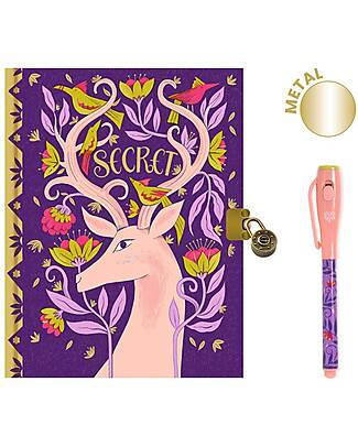 Djeco Melissa Secret Notebook - with Padlock and Magic Pen! Diaries