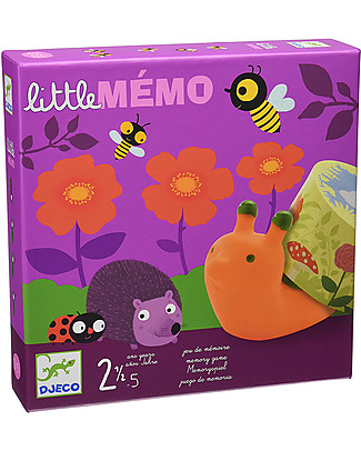 Djeco Memory Game Little Memo - Which Animal is Hiding? Traditional Toys
