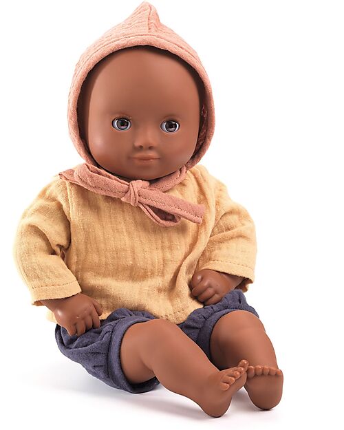 Djeco Mimosa Doll - 32cm - with Realistic Clothes - Pomea Collection Dolls