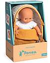 Djeco Mini Doll Sasha and Cradle - Pomea Collection - 20 cm Dolls