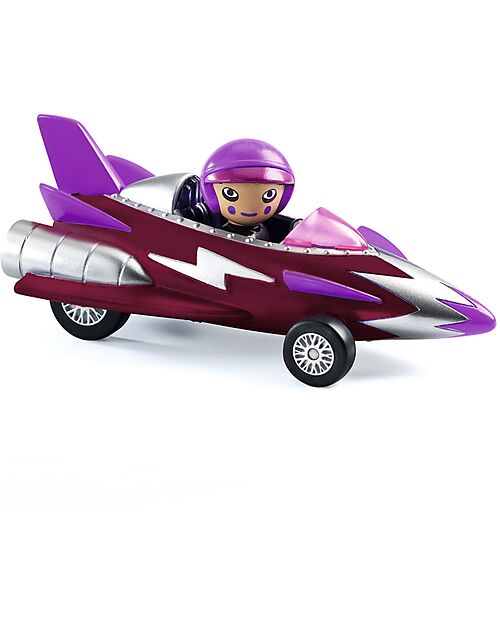 Djeco Miss Burgundy toy car - Crazy Motors - in Metal Wooden Toy Cars, Trains & Trucks