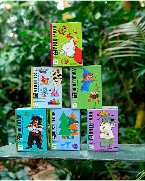 Djeco Misti'Loup Memory Game - 33 Cards - Recycled Cardboard - Ages 4+ Memory Games