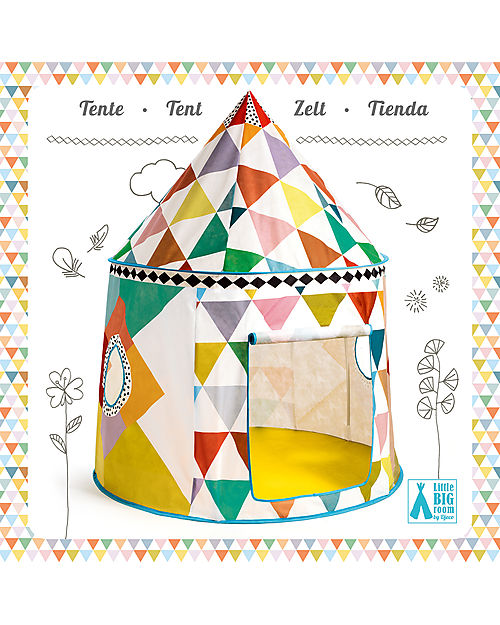 Djeco Multicolored Tent - 106 x 130 cm Tepees & Tents