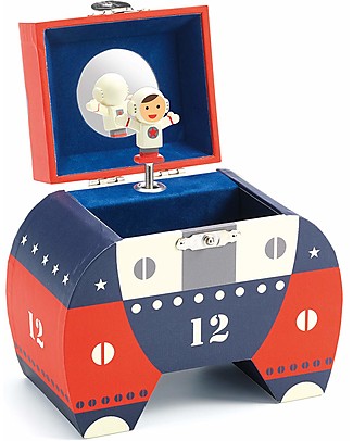 Djeco Musical Box, Shuttle - Blue and Red Mobiles