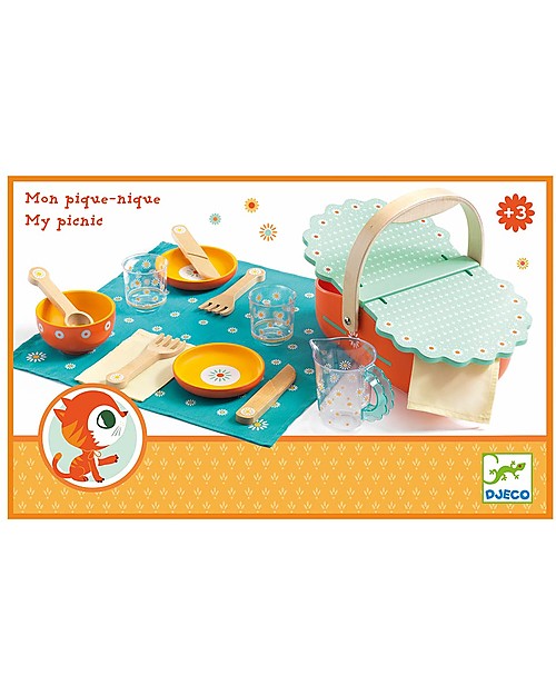 Djeco My Pic-Nic Box - Wood Pretend Play