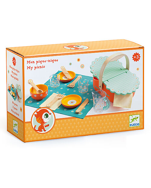 Djeco My Pic-Nic Box - Wood Pretend Play