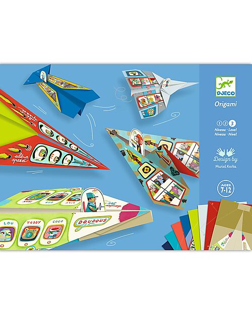 Djeco Origami - Create 20 Different Paper Airplanes - for ages 7 to 12 Art & Craft Kits