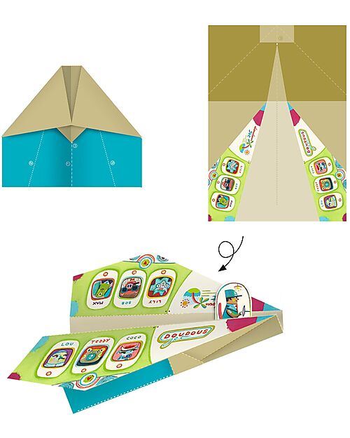Djeco Origami - Create 20 Different Paper Airplanes - for ages 7 to 12 Art & Craft Kits